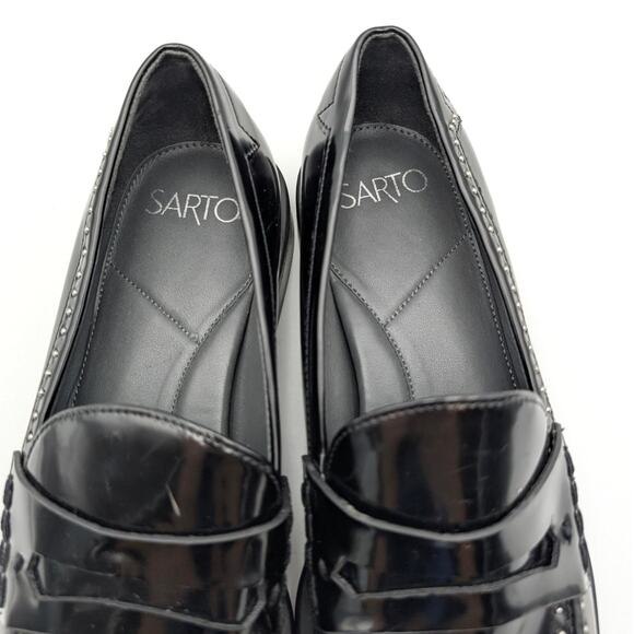 Sarto by Franco Sarto Eden Studded Penny Loafer Shoes Women's Size US9M EU40 - Picture 8 of 13